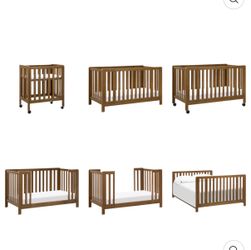 New 6-IN-1 convertible bassinet to crib