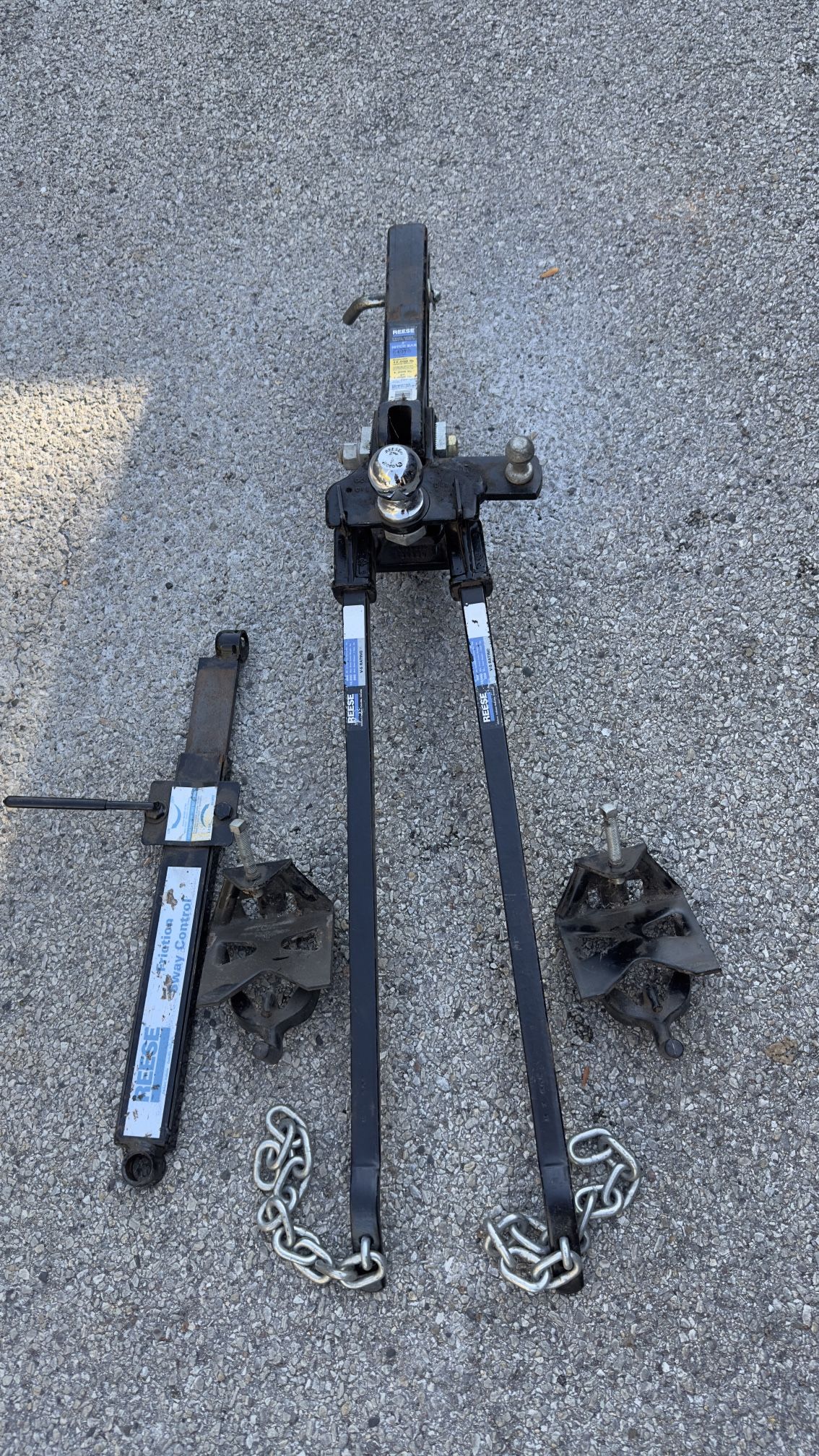 Reese weight distribution system w/shank trunnion bar - 12,000 lbs