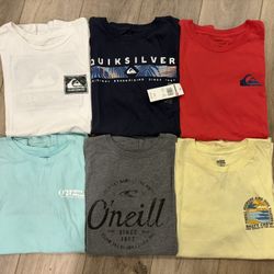 6 Boys XL T-shirts | Quicksilver, O’neil, Salty Crew