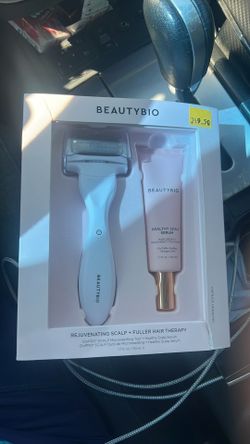Beauty bio GloPro rejuvenating scalp can change attachments to use on face or body