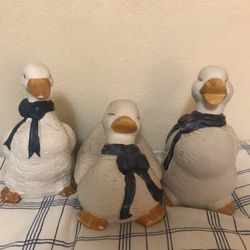 Vintage Porcelain Ducks x3