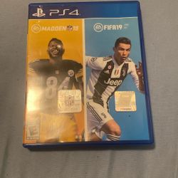 PS4 Madden 19 And FIFA 19