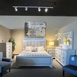 Grey 4PC King Bedroom Set