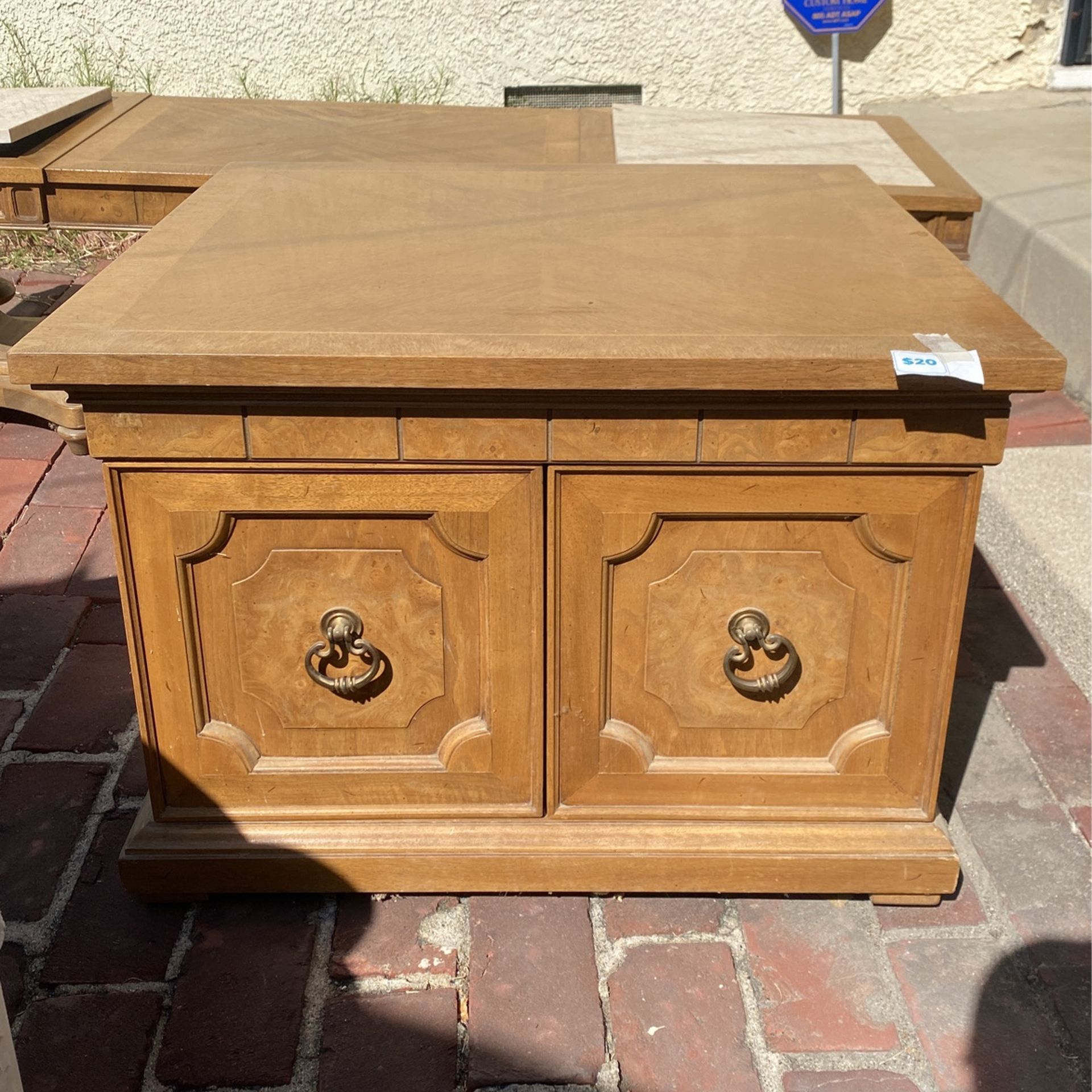 Vintage, Coffee, Table, And Side Table