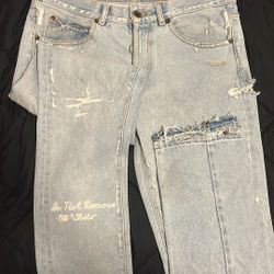 Off-White "Do Not Remove" jeans