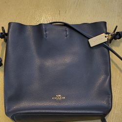Coach Blue Leather Crossbody Bag
