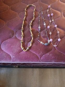 Jewelry Avon Three 24" Beaded Necklaces