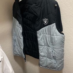 Raiders Puffer Vest Jacket