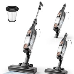 R6X Corded Stick Vacuum Cleaners for Home, 20Kpa Powerful Suction Stick Vacuum with 16Ft Cord, 2 in 1 Lightweight Handheld Vacuum Cleaner for Hardwood