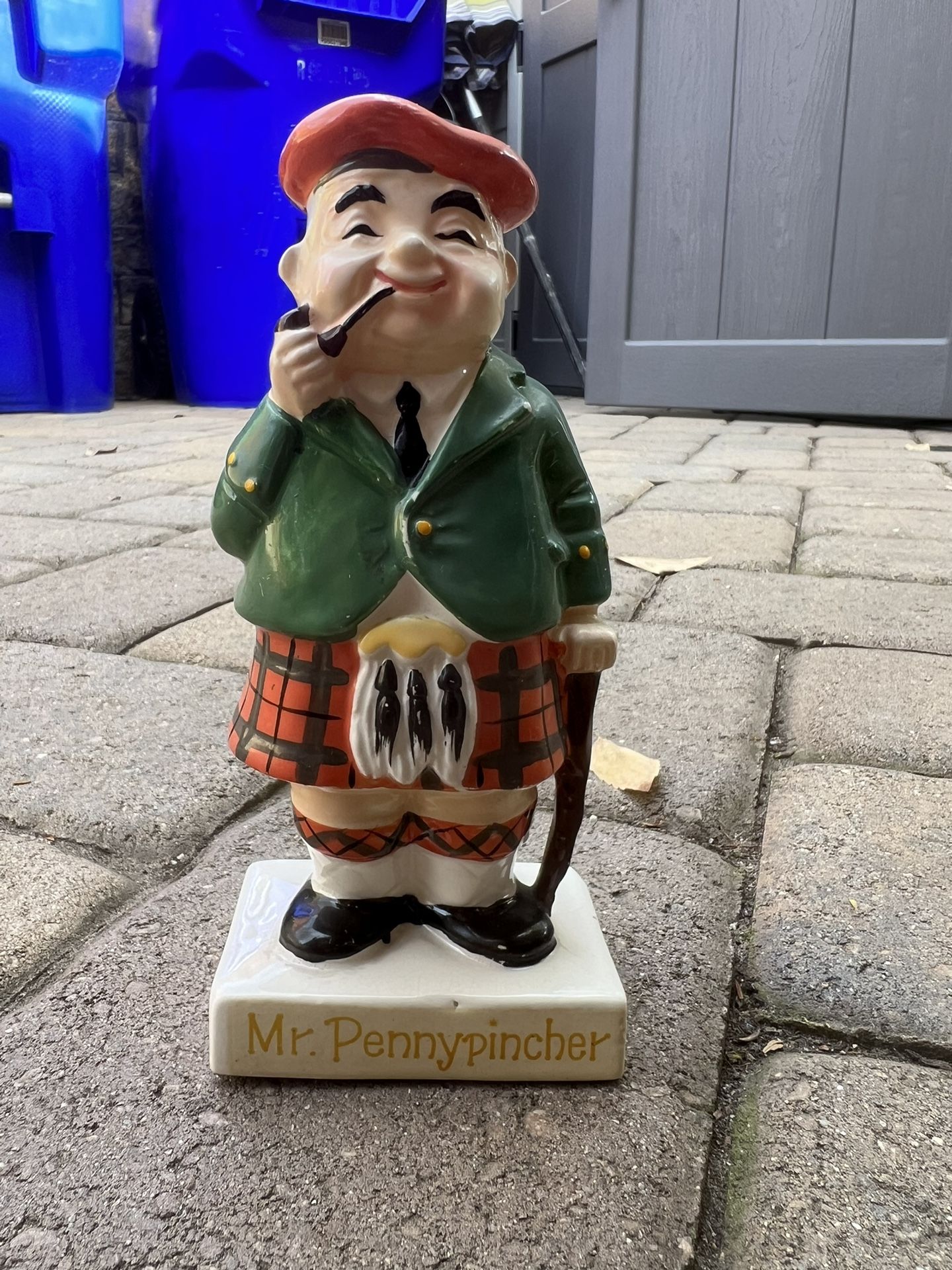 Mr. Penny-pincher Ceramic Coin Bank