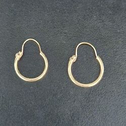 14k Baby/Child Size Hoop Earrings