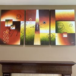 Wall Canvas Prints (set of 3 panels)