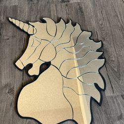 Unicorn Shaped Mosaic Mirror 