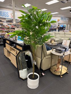 Faux Magnolia Tree, 11.4 in, Green