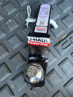 new u-haul power tow trailer hitch ball mount with ball and safety pin