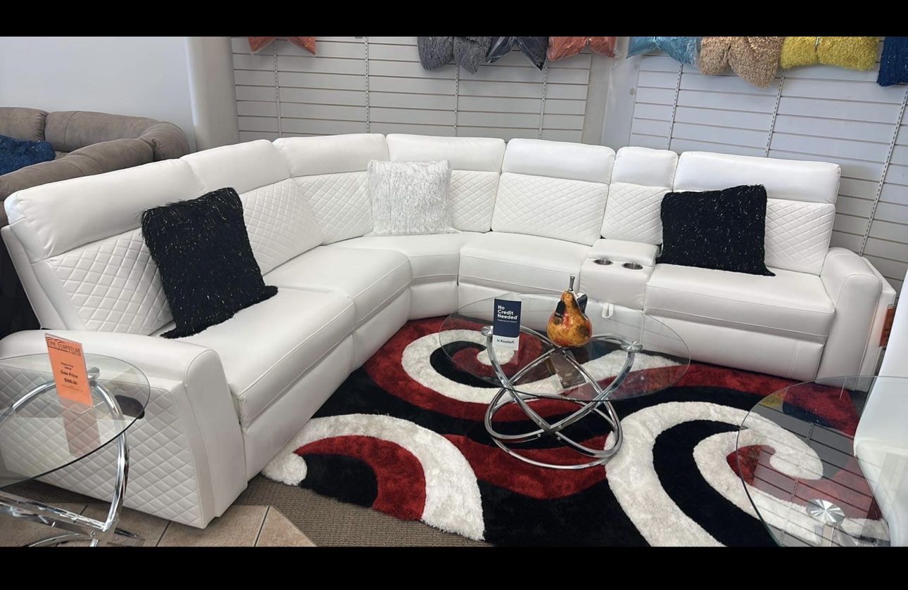 White Sectional