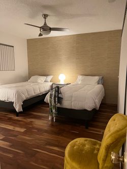 TWO Twin DreamCloud Luxury Hybrid Mattresses + Gold Leg Frames Set