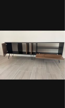 Mid-Century Modern TV Stand with Hairpin Legs
