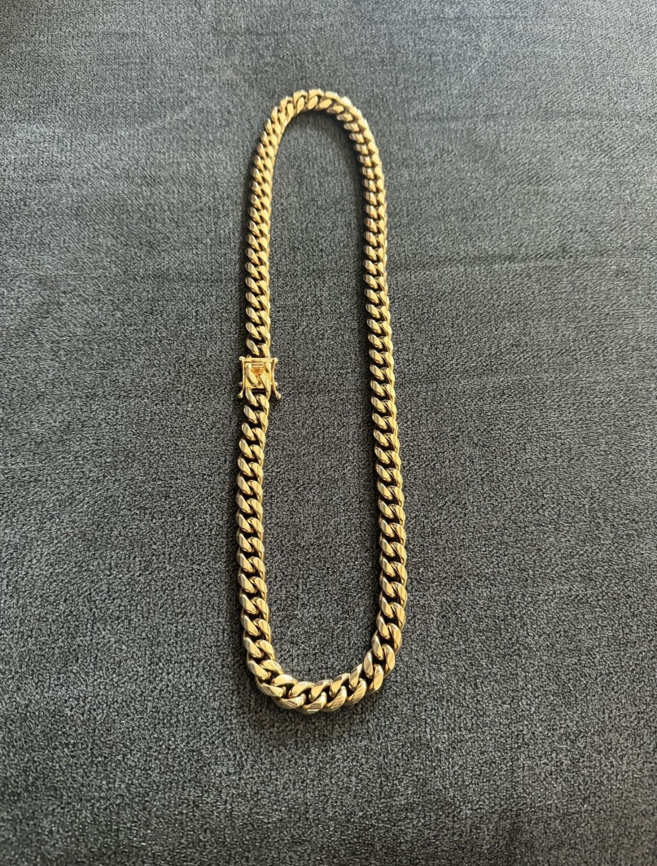 Gold 22 Inch 10mm Cuban Link Chain