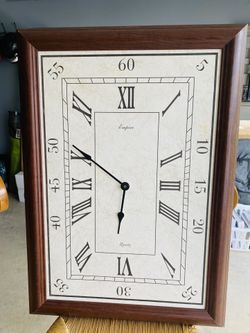 Vintage Clock Art - W 19 , H 27.5 Inches 
