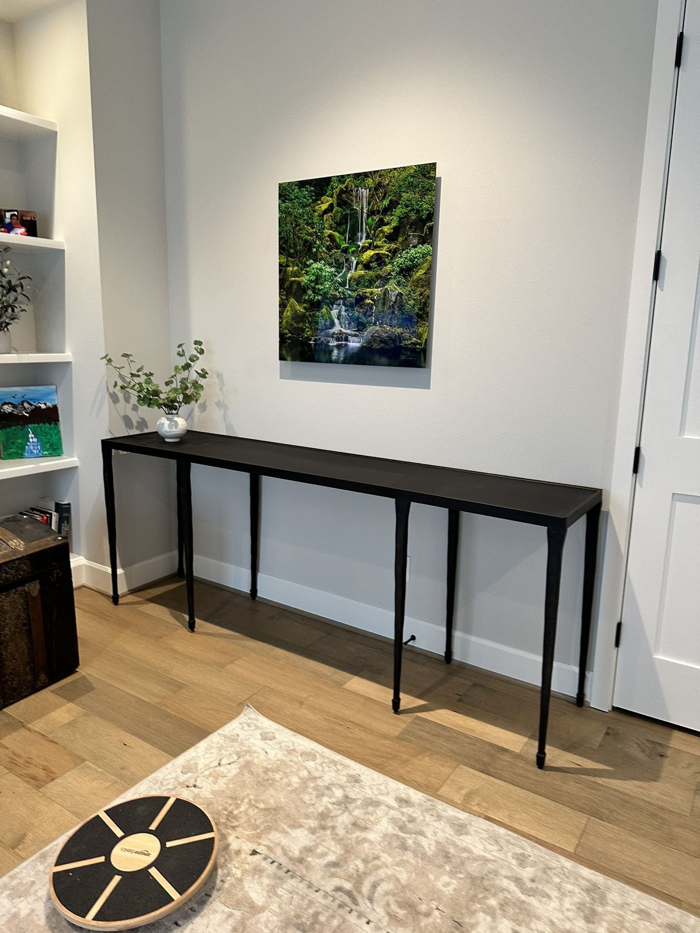 Crate And Barrel Wrought Iron Console Table