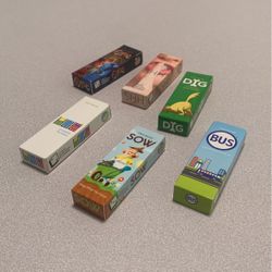 Pack-O-Games - Six Games - Tabletop Board Games Card Games