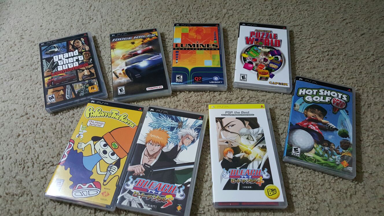 PSP games assortment