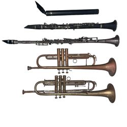 Make Offer Lot of Antique Trumpets/Cornets & Clarinets Make Offer