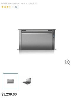 Viking VDD5360SS Downdraft Hood, Built-In, Touch Control, Silver