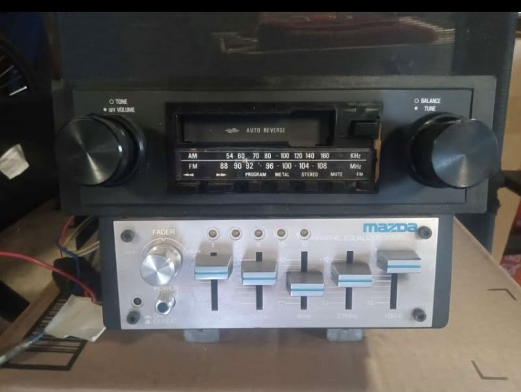 Mazda Rx7 (OEM) Radio and Equalizer