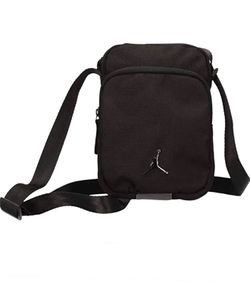 Nike Air Jordan Airborne Crossbody Festival Bag - Two Zip Compartments, Jumpman Logo - Unisex Adult, One Size