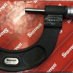 Starrett Micrometer 