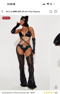 Sexy kitty 3 piece costume set