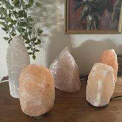 Crystal and Salt lamps
