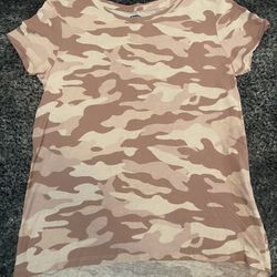 Old Navy Girl’s Pink Camo Softest Tee, XL 14-16