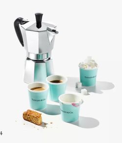 Tiffany espresso cups in bone china