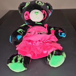 Build-a-Bear Buddies Black Peace & Smiles 15" Teddy Plush Stuffed Animal
