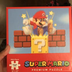 Super Mario premium Puzzle 550 Piece Used 