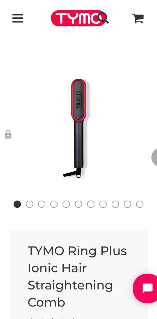 Tymo Ionic Hair Straightener Comb/brush