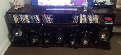 Wood Entertainment TV Stand Custom