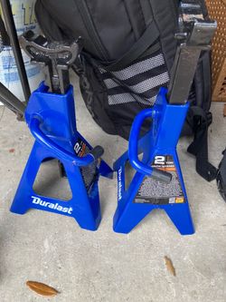 Duralast 2-Ton Ratcheting Jack Stands – Matching Pair