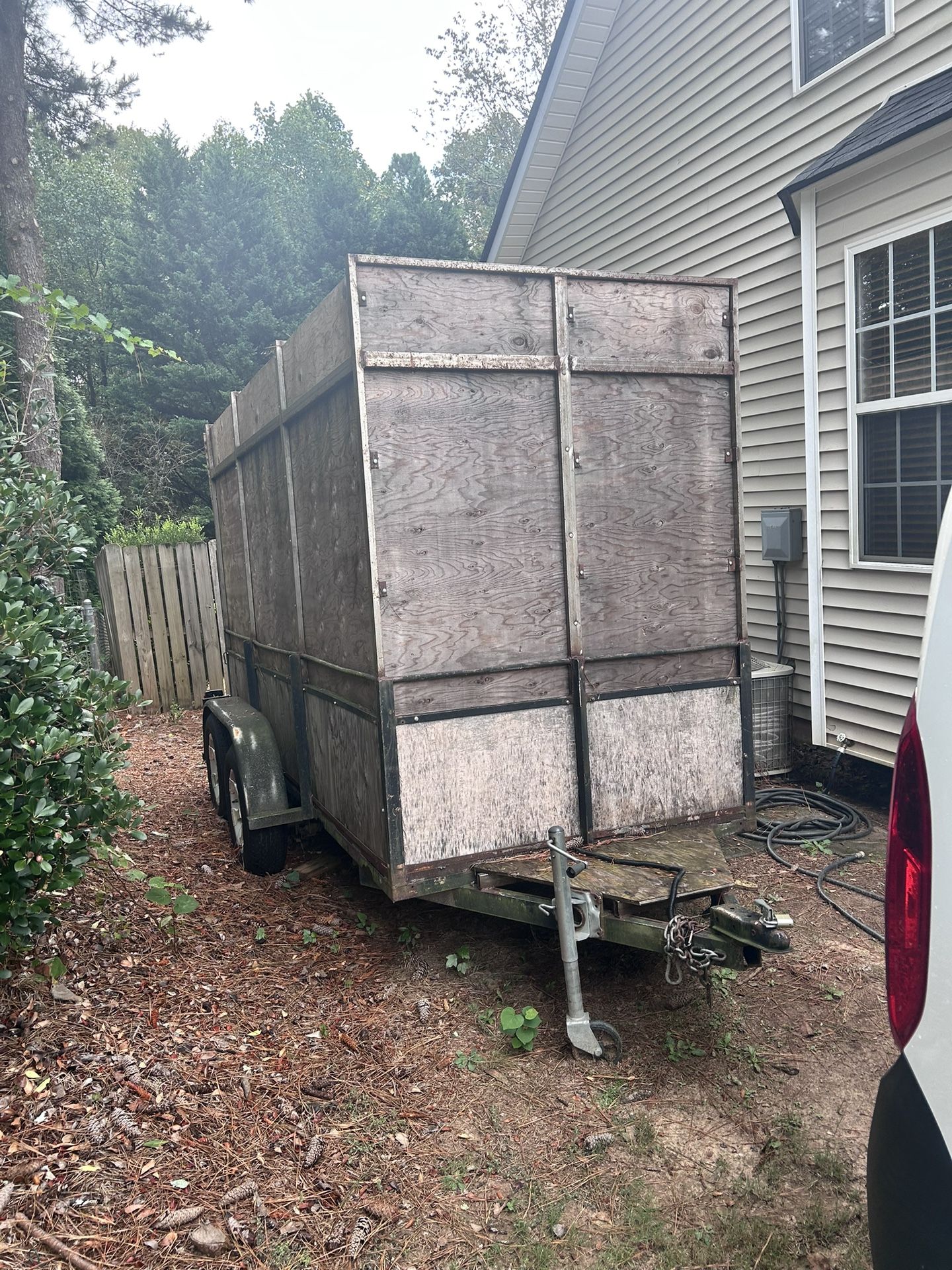 5X12 double axle trailer, new tires, firm, price, cash only