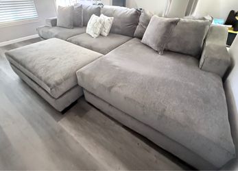 Super Comfy /oversized plush Sofa set .