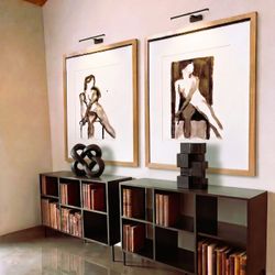 Brand New Staged Furniture – Black Book Shelf / Console – Two Available For $225