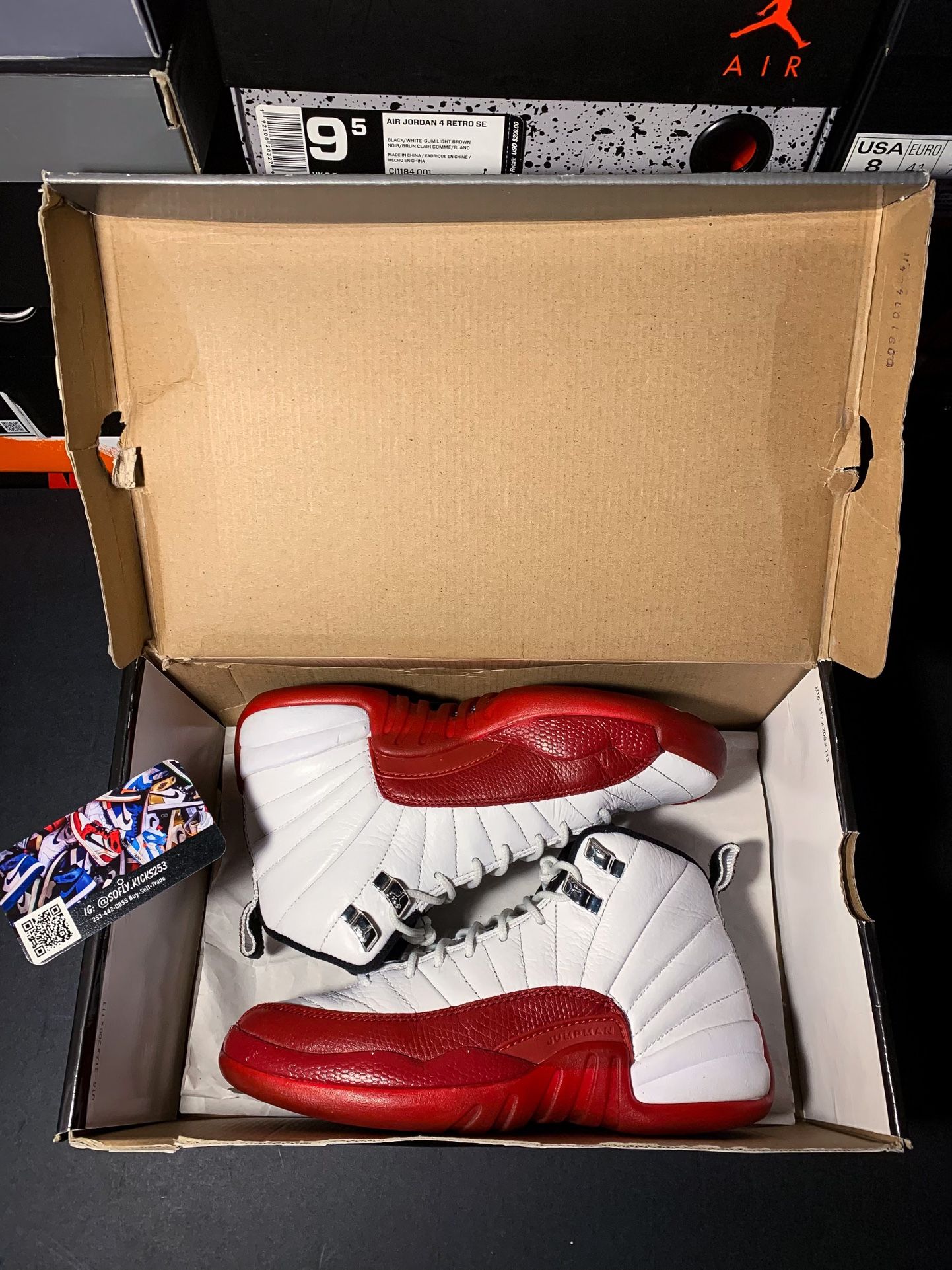 Jordan 12 Cherry Size 4