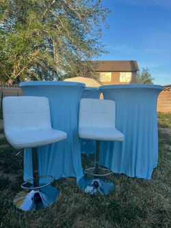 Bar tables and bar stools
