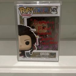 SIGNED Stephanie Young Funko Pop! Vinyl:One Piece Orobi #1475 Figure w/Protector