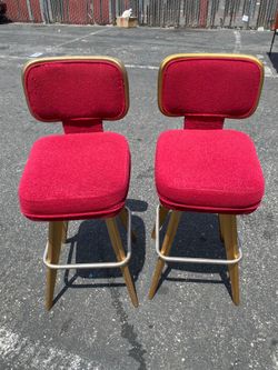Chairs vintage Mid-Century Modern bar stools WARNER BROS bar stool chairs home chairs MAKE AN OFFER!!