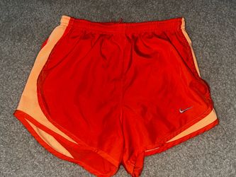 two-tone orange Nike running shorts  - XS