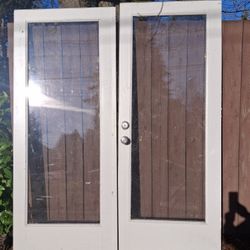 French Doors 65 x79 Wood